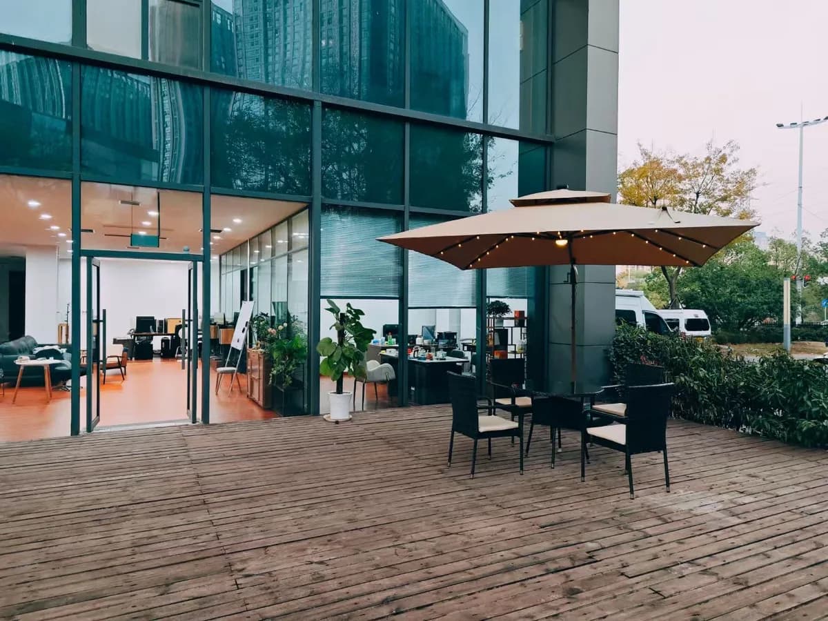Our outdoor terrace